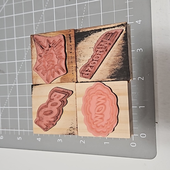 Comic book Onomatopoeia or Action Sounds Rubber Stamp Set #2 - Picture 3 of 3